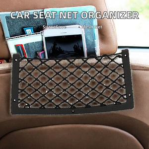 1 pièce, Marque OEM, Populaire, Filet de rangement élastique en PP pour voiture, Organisateur latéral de siège, pour caravane, bus, <span class=keywords><strong>camping</strong></span>, <span class=keywords><strong>Accessoires</strong></span> de poche en maille - Product Image 2