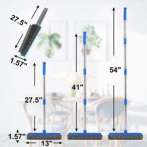 Removedor de pelo de mascotas portátil de alta resistencia, alfombra, piso, <span class=keywords><strong>escoba</strong></span> telescópica, escobilla de goma de silicona, limpieza suave - Product Image 4