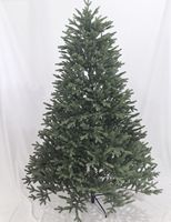 Arbre de Noël Artificiel BSCI de 2,10 m, Luxe Blanc, Pointes PE/PVC, Finition Givrée et Cônes de Pin pour Décoration Maison/Centre Commercial, Vente en Gros