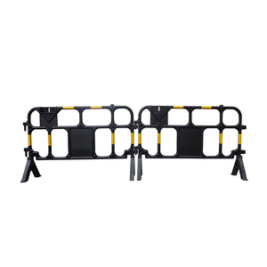 Barrière de contrôle des foules en plastique moulé par soufflage 1600, barricade de chantier mobile en plastique HDPE pour l'isolation des chantiers de construction - Product Image 3