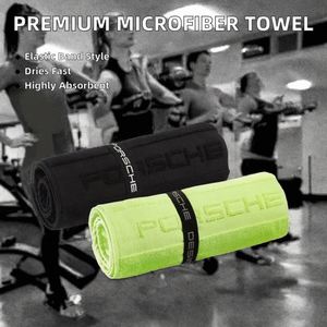 Serviette en microfibre de qualité supérieure, super absorbante, à séchage rapide, avec bande élastique, impression personnalisée, pour le sport et la salle de sport - Product Image 2