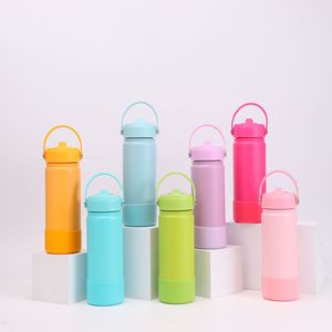 Nuevo y elegante vaso aislado de acero inoxidable con asa, portátil, para viajes, hogar, oficina y deportes al aire libre. - Product Image 2