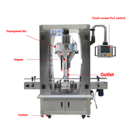 Machine de remplissage automatique de poudre à tête unique contrôlée par PLC pour canettes et bouteilles, 2000 bph, boissons et eau, haute précision, utilisation facile