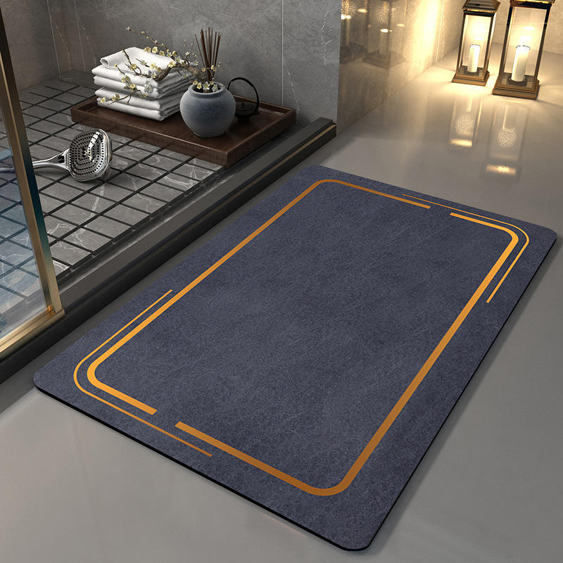 Marco de barra dorada - Azul marino