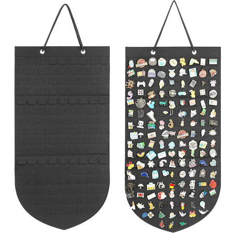 Wall-Mounted Modern Felt Storage Bag for Brooches and Pins Folding Design Portable Decorative Hanging Organizer
