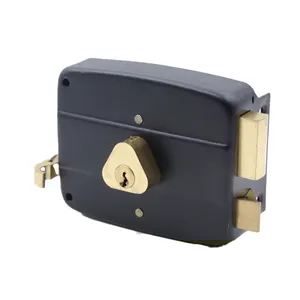 Factory Price Home Lock High Quality Old Style Door Lock Promotion Item Black 556 Lock OEM Available