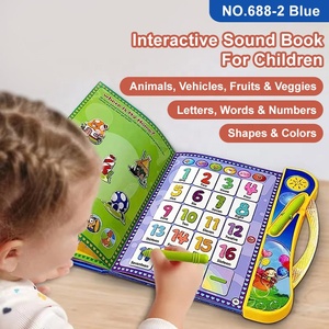 <span class=keywords><strong>Livre</strong></span> électronique interactif d'apprentissage <span class=keywords><strong>de</strong></span> l'anglais personnalisé avec son et lumière, multi-pages, <span class=keywords><strong>pour</strong></span> l'éveil cognitif des enfants - Product Image 3