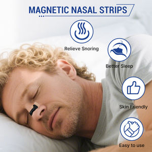 Magnetische Nasen entlüftung öffnungen Dilator Nasen streifen für besseres Atmen Stop Schnarch hilfe - Product Image 6