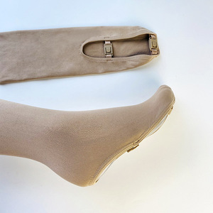 Medias de <span class=keywords><strong>Patinaje</strong></span> Artístico Profesionales de Alta Calidad, Sólidas, Opacas, Antibacterianas, Transpirables, de Spandex/Nylon para Mujeres y Niñas - Product Image 4