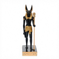 Statue en résine Anubis de style moderne égyptien, figurine Horus écologique, décoration de l'Égypte ancienne, cadeau souvenir pour la maison ou le bureau