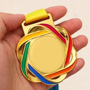 Customized Design Athletics Sports Trophy Runner Soccer Winners Metal Medals