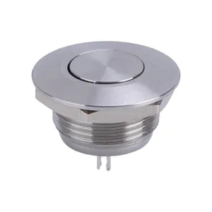 IP67 16mm Short 1NO Momentary Waterproof Stainless Steel Reset 110V Anti-vandal Push Poussoir Elevator Mini Touch Push Button