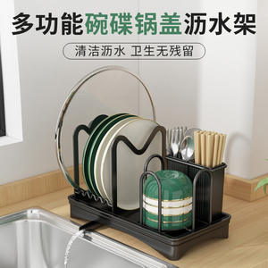 Escurridor de Platos para Encimera con Porta Cubiertos, Diseño Cuadrado de Secado Rápido para Organización de Cocina - Product Image 2