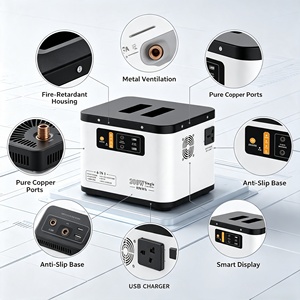 Station d'alimentation portable pour le camping, générateur de batterie avec deux ports USB A et un port USB C, écran numérique inclus - Product Image 5