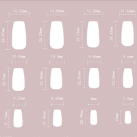 Boîte de faux ongles à presser 3D effet Aurore, à points, œil de chat, couvrance totale, métalliques, pour nail art