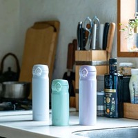 Termo Japonés de 500 ml de Acero Inoxidable Estilo Japandi, Taza de Viaje con Aislamiento al Vacío, Mantiene el Calor a 68 °C y el Frío a 10 °C Durante 6 Horas, Apto para Lavavajillas, Color Nieve