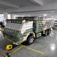 Prix d'usine Personnalisé Géant Gonflable Publicitaire : Chasseur, Véhicule Lance-Missiles, Grand Véhicule Anti-Avion Gonflable