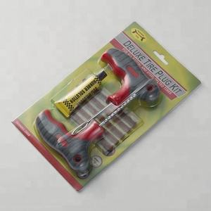 Meilleur kit d'outils d'urgence pour réparation de pneus crevés DIY, aiguille traitée thermiquement, 8 pièces, réparation de crevaison, 24x14CM, garantie 1 an - Product Image 2