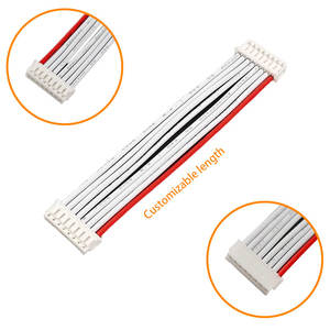 Пользовательский плоский 8-контактный проводной соединитель ZH 1,5 мм с ПВХ-изоляцией и медным проводником для электронных кабелей - Product Image 2