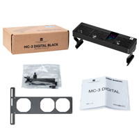 Refroidisseur de RAM numérique Thermalright TR MC-3 noir avec trois ventilateurs PWM de 40 mm, refroidisseur de mémoire avec affichage, 4500 tr/min