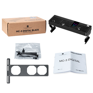 Thermalright <span class=keywords><strong>TR</strong></span> MC-3 Dissipatore di Calore Digitale Nero per RAM con Tre Ventole PWM da 40mm e Display, Raffreddatore di Memoria 4500RPM - Product Image 6