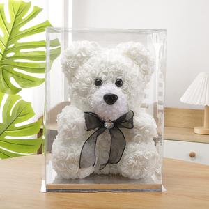 Ours en roses éternelles premium ODIS en lot, présenté dans une boîte en forme de cœur, best-seller pour hôtel, spa, cadeau de mariage - Product Image 3