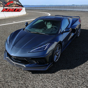 Protector de Parachoques Delantero para Chevy Corvette C8 2020-2025, Alerón ABS de 5 Piezas con Impresión de Fibra de Carbono, Difusor, Protector de Mentón - Product Image 3