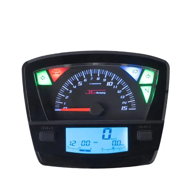 STOCK LED Universal Digital Electric Motorcycle Speedometer Odometer Dashboard For EX5
