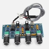 XH-A901 NE5532 Papan Tone Preamp Pre-amp Dengan Pengontrol Volume Treble Bass Pre-amplifier untuk Amplifier