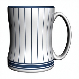 Taza de Cerámica con Relieve Esculpido de los <span class=keywords><strong>Yankees</strong></span> de Nueva <span class=keywords><strong>York</strong></span> de la MLB, 14 Onzas, Apta para Lavavajillas y Microondas, Diseño de Sombrero de Copa en Color Alternativo - Product Image 3