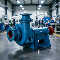 Pompe centrifuge horizontale à courroie pour boues, équipement minier robuste, pompe à eaux usées FGD
