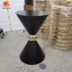 แท่นโลหะสำหรับจัดแสดงเค้กทรงกลมแบบเรียบสำหรับตกแต่งงานเลี้ยงวันเกิด - Product Image 4