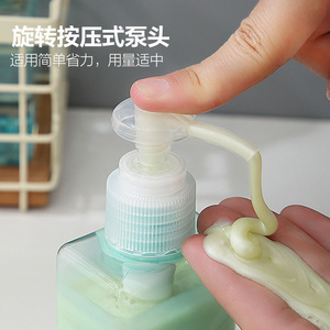 Botellas Dispensadoras Cuadradas de PETG con Bomba para Loción, Champú, Cosméticos, Recarga, Uso en Viajes - Product Image 3