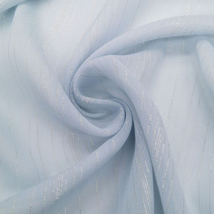 Tissu en mousseline de soie scintillante, tissu en mousseline de soie japonaise scintillante, par mètre, blanc, robe de mariée, tissu en mousseline de soie scintillante - Product Image 1