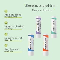 Bâtonnet nasal d'inhalation naturel pour la relaxation quotidienne, marque privée, portable, pour une respiration facile avec huile essentielle