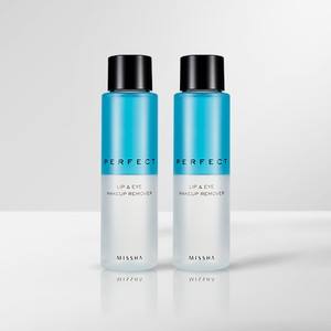 Per Missha Set esclusivo struccante labbra e occhi perfetto 155ml * 2 per la rimozione ottimale del trucco per gli occhi - Product Image 1