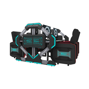 เรามีไฟ RGB โต๊ะคอมพิวเตอร์ E-Sports ไซเบอร์คาเฟ่โต๊ะเล่นเกมและชุดโซฟา - Product Image 1