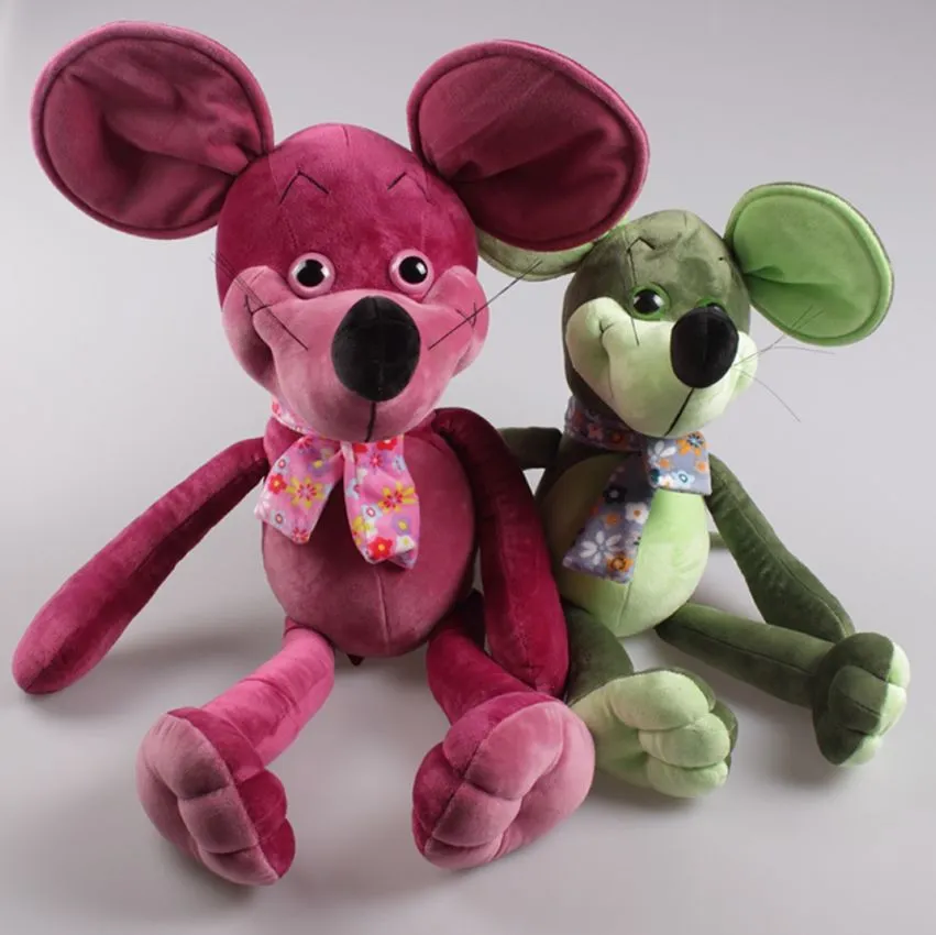 Oem Cartoon Mouse Stuffed Animal Toys Customize Color Mouse and Child Plush Doll Toys