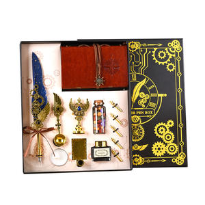 Set de Plumas Estilográficas Punk <span class=keywords><strong>Gear</strong></span>, Set de Plumas Estilográficas Mecánicas Wings Sailing con Diseño Punk <span class=keywords><strong>Gear</strong></span> y Vintage, Caja de Regalo - Product Image 5