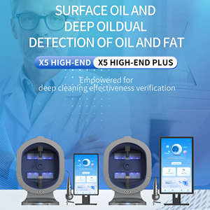เครื่องวิเคราะห์ผิว X5 ระดับไฮเอนด์ ดีไซน์ใหม่ สำหรับใช้ในบ้าน ถ่ายภาพ 3 มิติ ทดสอบ 24 ดัชนีผิวหน้า ภาพสเปกตรัม 9 แบบ พื้นผิวโลหะ - Product Image 5