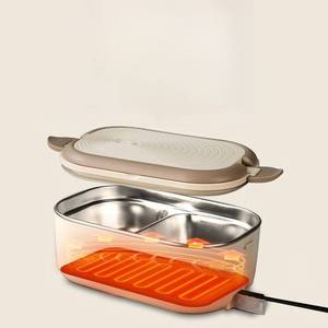 Boîte à lunch électrique portable sans eau en acier inoxydable 304 V 220V Boîte à lunch chauffante à température constante - Product Image 3