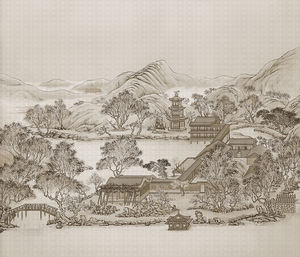 <span class=keywords><strong>Papier</strong></span> <span class=keywords><strong>peint</strong></span> mural en relief de <span class=keywords><strong>style</strong></span> chinois avec paysage de <span class=keywords><strong>montagne</strong></span>, vente en gros d'usine, pour salon - Product Image 2