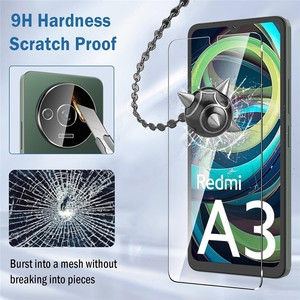 Vidrio templado 9H para Xiaomi <span class=keywords><strong>Redmi</strong></span> A3 HD, película transparente resistente a los arañazos, Protector de pantalla sin burbujas para <span class=keywords><strong>Redmi</strong></span> A3 2024 - Product Image 3