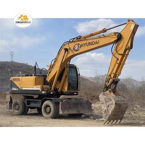 Robex 210w-9 HYUNDAI Excavadora de ruedas usada 21TON Excavadora de orugas de segunda mano HYUNDAI 210W-9 Excavadoras de ruedas usadas - Product Image 1