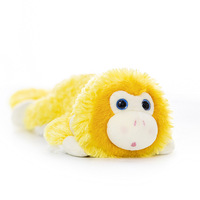 Peluche de Mono Dorado Feiya, Juguete de Peluche Suave Relleno de Poliéster y Algodón PP, Decoración de Escritorio, Almohadilla para Muñeca, Regalo de Navidad
