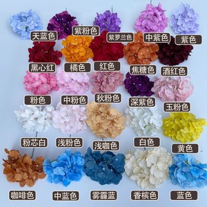 Fleurs artificielles d'hortensia à 5 têtes en soie pour bouquet de mariage et décorations de scène 10cm-30cm - Product Image 1