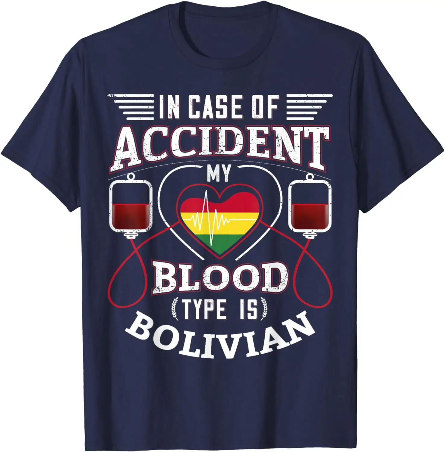 Fitspi Bolivia Vlag T-Shirt Bolivians Unisex T-Shirt Groothandel