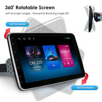 Lecteur Multimédia Voiture Android 10 Pouces, Écran Tactile 1 Din Personnalisable, Lecteur DVD Voiture GPS avec Bluetooth Universel