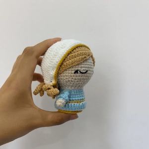 Jouet en peluche Jésus fait main au <span class=keywords><strong>crochet</strong></span>, scènes <span class=keywords><strong>de</strong></span> la Nativité (Marie, Joseph, Bébé Jésus, mouton), décoration <span class=keywords><strong>de</strong></span> Noël pour la maison et la chambre d'enfants, cadeaux - Product Image 4