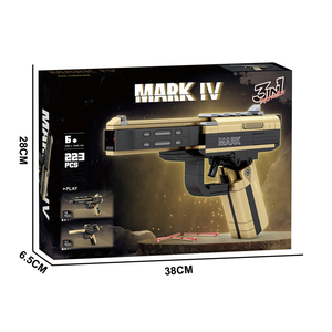 Assemblaggio educativo per bambini <span class=keywords><strong>3</strong></span> in 1 blocchi da costruzione di assemblaggio di giocattoli pistola blocchi modello di pistole ragazzo Puzzle pistola giocattolo per bambini - Product Image 6